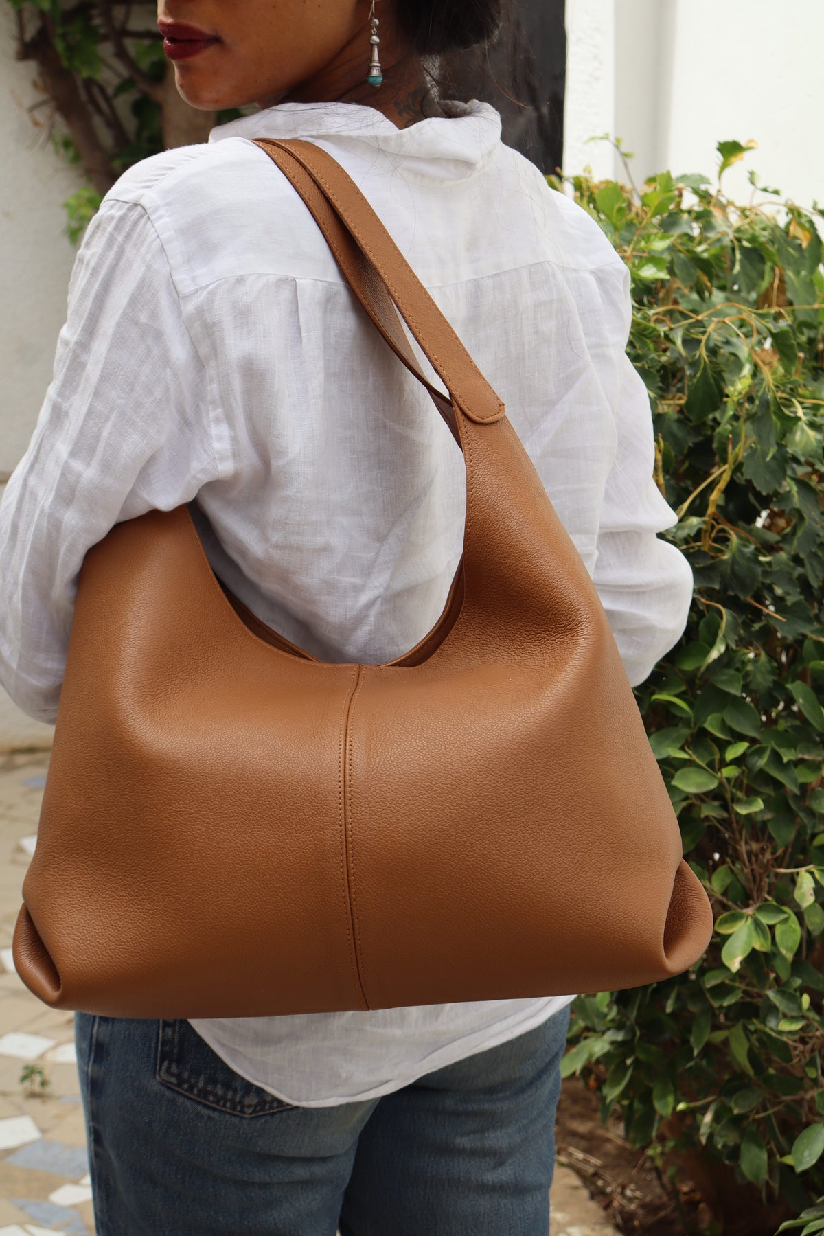Le Croisé Tote Bag — Caramel