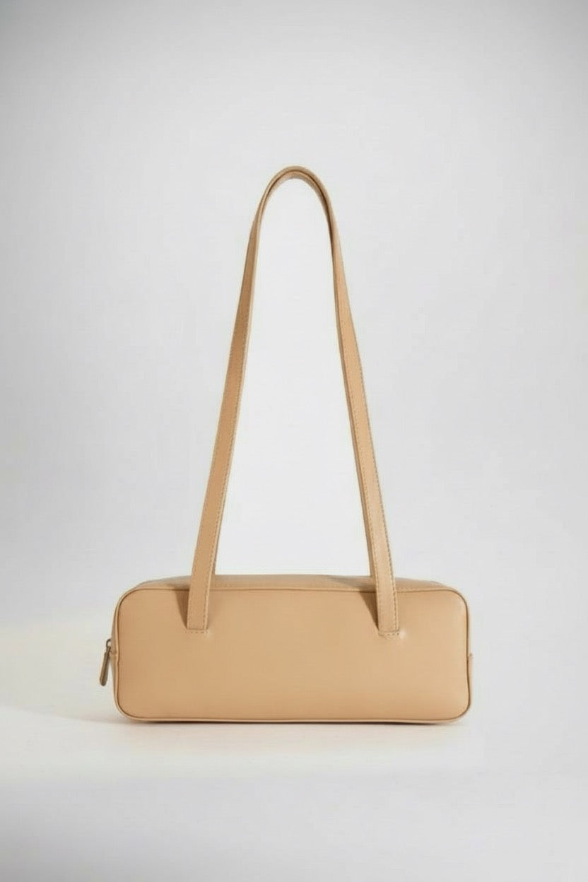 The Zale Baguette Bag, Sand