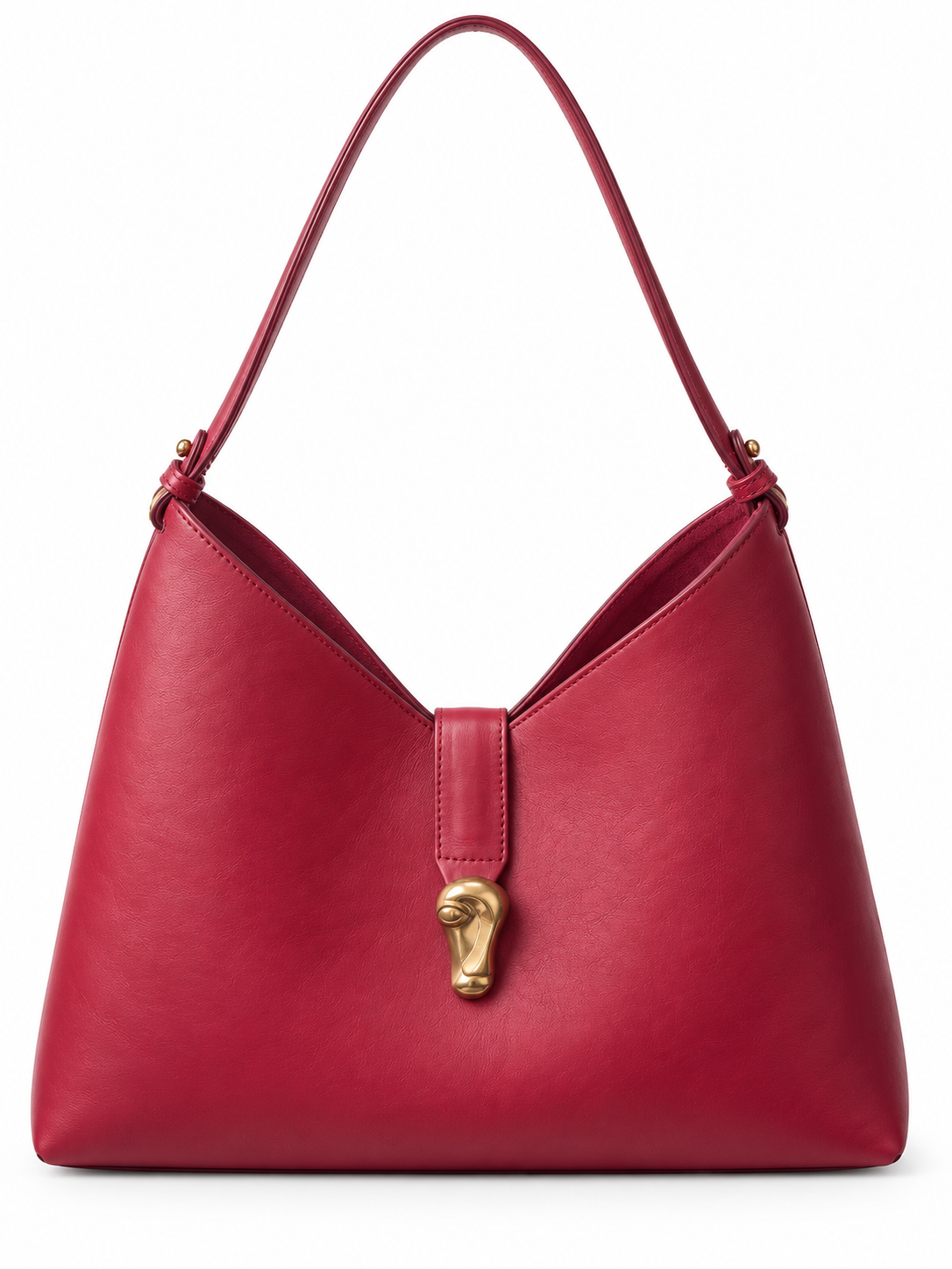 The Cayor, Burgundy Full-Grain Leather Tote