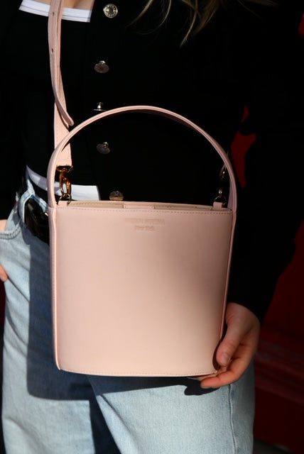 The Lexi Bucket Bag, Rose Powder