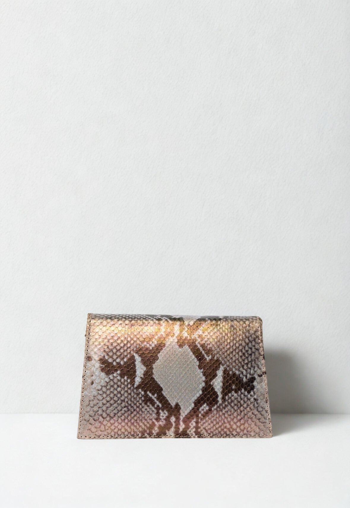 The Maam Bag – Baby Blue Snake Metallic