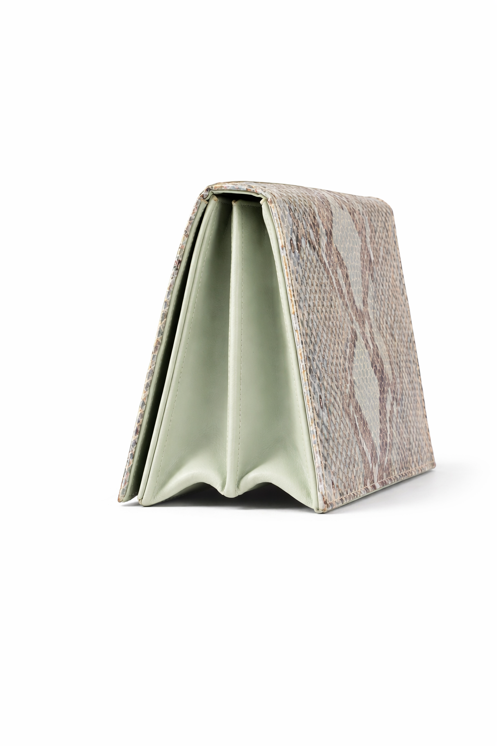 The Maam Bag – Baby Blue Snake Metallic (limited edition)