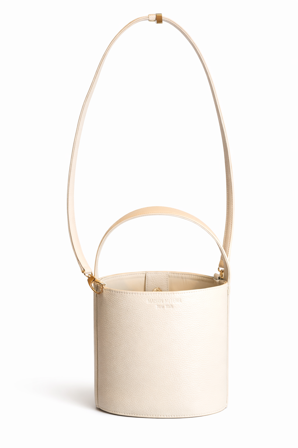 The Lexi Bucket Bag, Soft Ivory