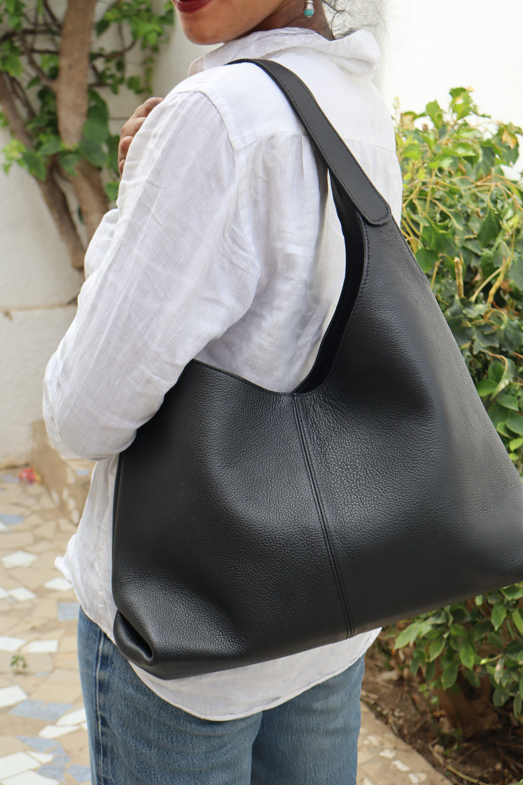 Le Croisé Tote Bag — Noir