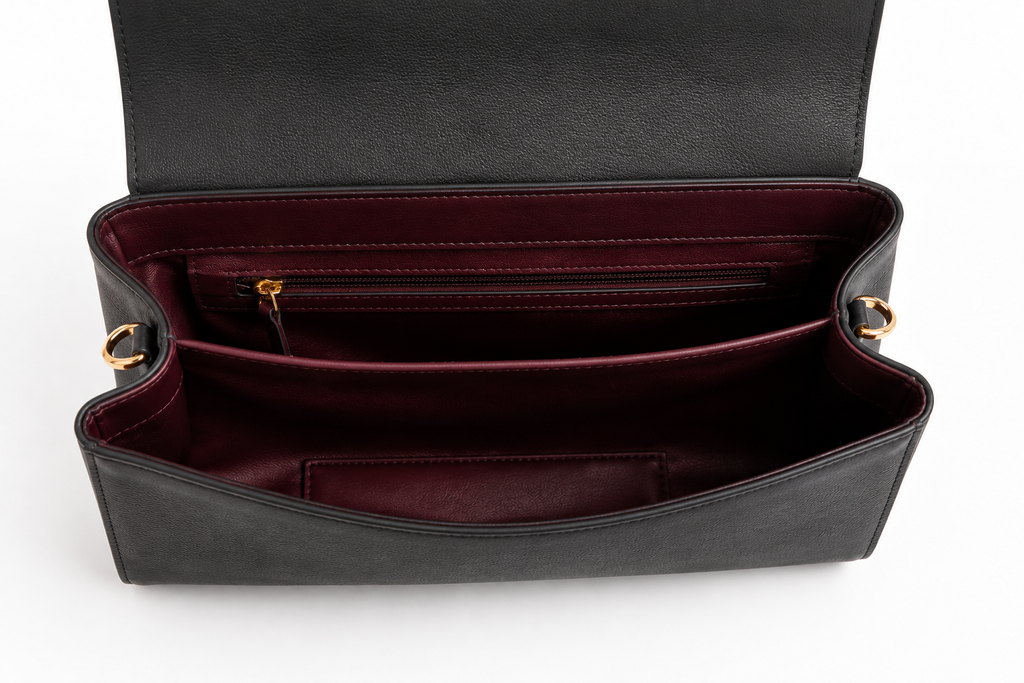 The Jackie, Noir (Smooth calfskin leather)