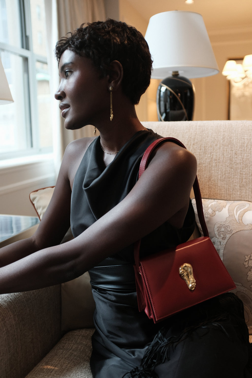 Le Maam Bag, bordeaux foncé