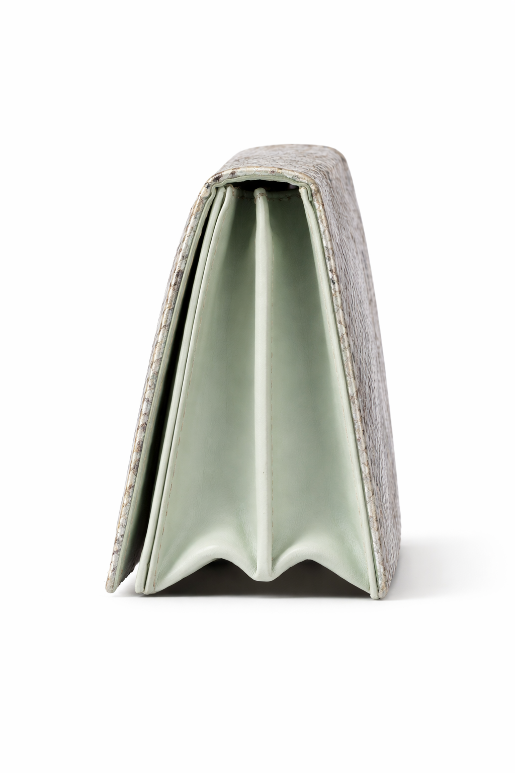 The Maam Bag – Baby Blue Snake Metallic (limited edition)