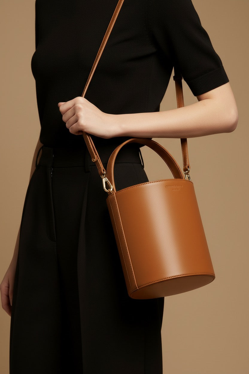 The Lexi Bucket Bag, Caramel